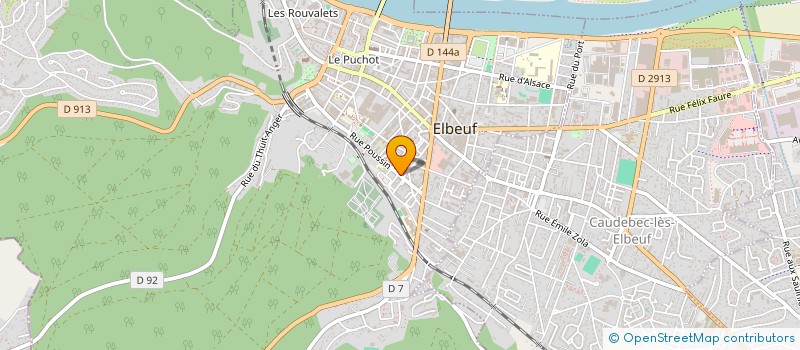 localisation de l'entreprise MONSIEUR BADR M'SAAD  ELBEUF