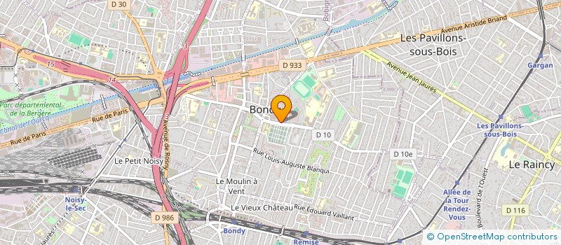 localisation de l'entreprise MONSIEUR BADR MEZRHAB  BONDY