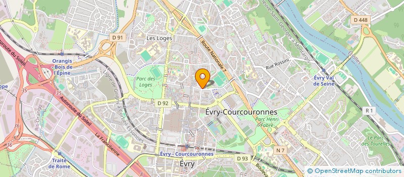 localisation de l'entreprise MONSIEUR BADR OUALADI à EVRY-COURCOURONNES