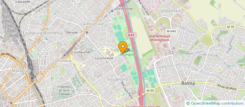 localisation de l'entreprise MONSIEUR BADR OULMAKI  TOULOUSE