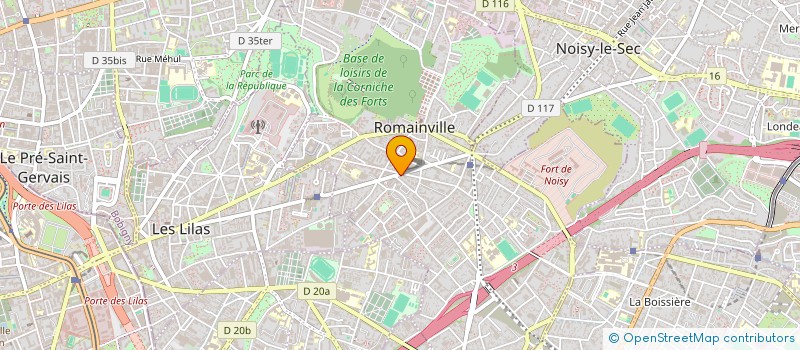 localisation de l'entreprise MONSIEUR BADR RAOUI à ROMAINVILLE