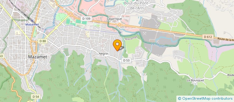 localisation de l'entreprise MONSIEUR BADR RHORBAL  MAZAMET