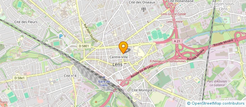 localisation de l'entreprise MONSIEUR BADRA-ALI TRAORE  LENS