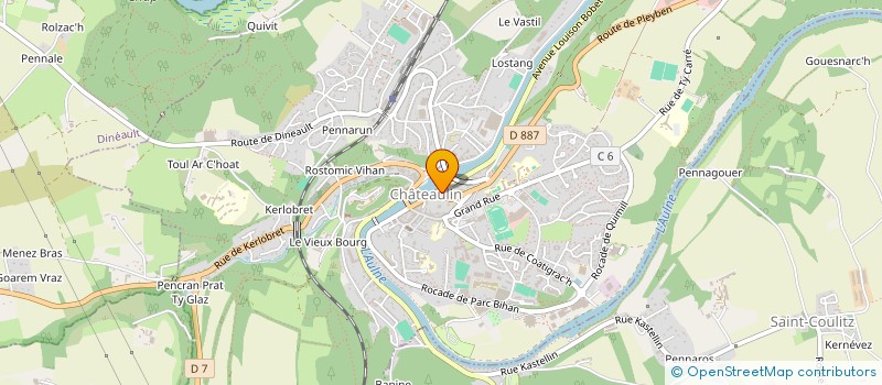 localisation de l'entreprise MONSIEUR BADRA ALY DIABY  CHATEAULIN