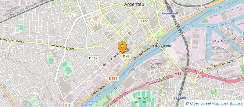 localisation de l'entreprise MONSIEUR BADRE AZFAR  ARGENTEUIL