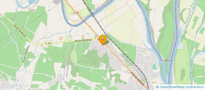 localisation de l'entreprise MONSIEUR BADRE LAAMACH  PONT-SAINT-ESPRIT