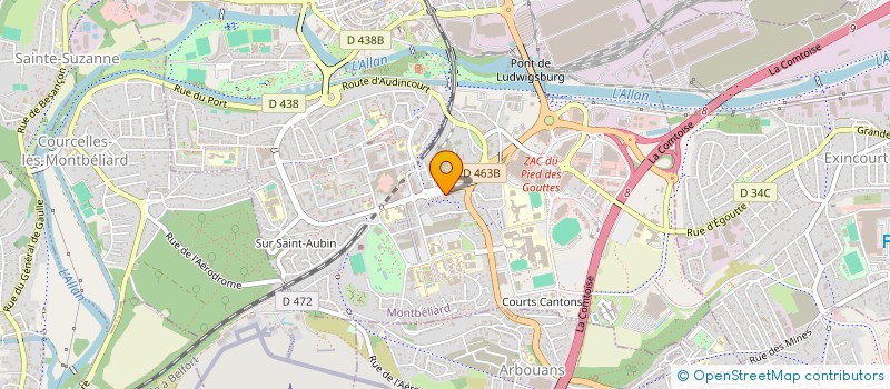 localisation de l'entreprise MONSIEUR BADREDDINE BEKHOUCHE  MONTBELIARD