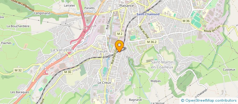 localisation de l'entreprise MONSIEUR BADREDDINE BELHADDAD  SAINT-CHAMOND