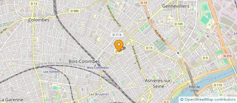 localisation de l'entreprise MONSIEUR BADREDDINE GUENDOUZ  BOIS-COLOMBES