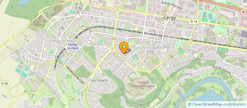 localisation de l'entreprise MONSIEUR BADREDDINE KHELFA  CERGY