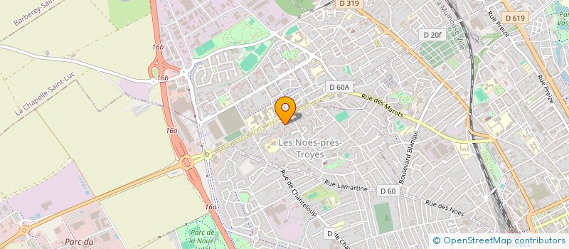 localisation de l'entreprise MONSIEUR BADREDDINE LAMRIBAT  LES NOES-PRES-TROYES