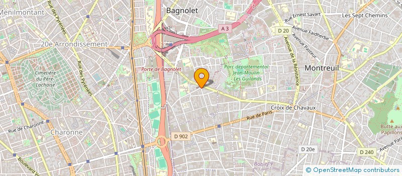 localisation de l'entreprise MONSIEUR BADREDDINE MERIOUD à BAGNOLET