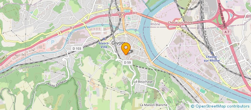 localisation de l'entreprise MONSIEUR BADREDDINE MOUFFOK  GIVORS