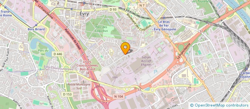 localisation de l'entreprise MONSIEUR BADREDDINE YACOUBI  EVRY-COURCOURONNES