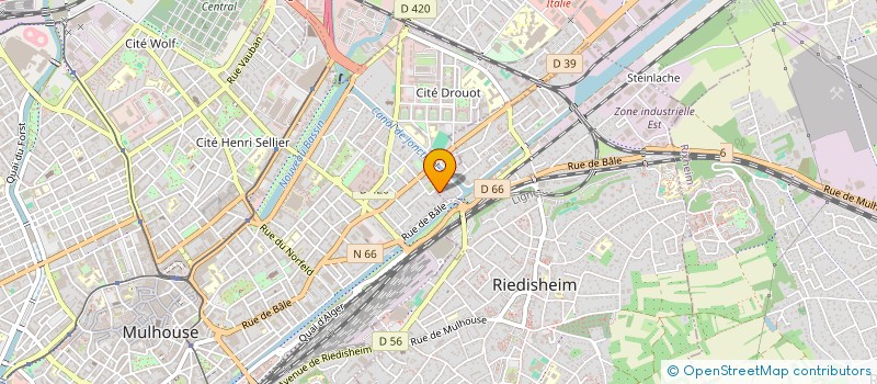 localisation de l'entreprise MONSIEUR BADREDINE DAKIR  RIEDISHEIM