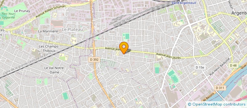 localisation de l'entreprise MONSIEUR BADREEDDINE JANOUANE  ARGENTEUIL