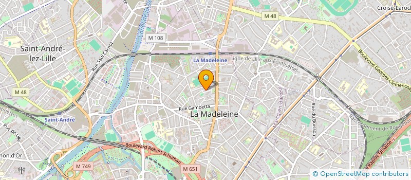 localisation de l'entreprise MONSIEUR BADRI KHOUDOEV à LA MADELEINE