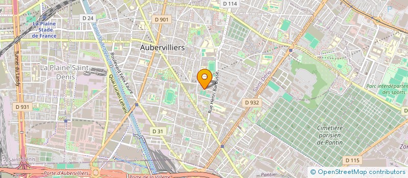 localisation de l'entreprise MONSIEUR BADSHA KARIM  AUBERVILLIERS