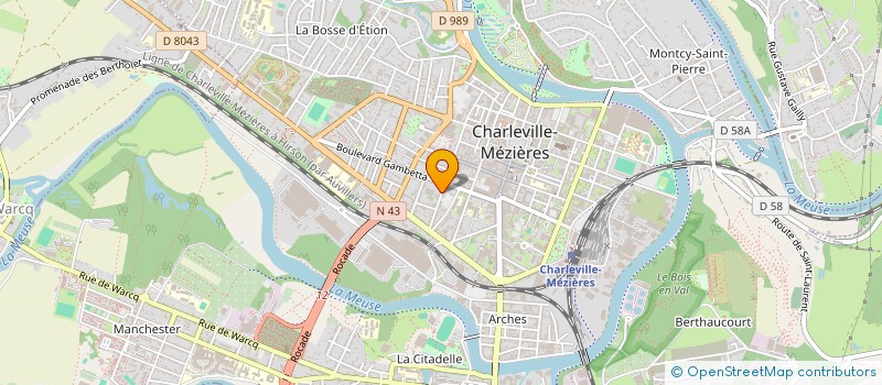 localisation de l'entreprise MONSIEUR BAFADE CAMARA  CHARLEVILLE-MEZIERES