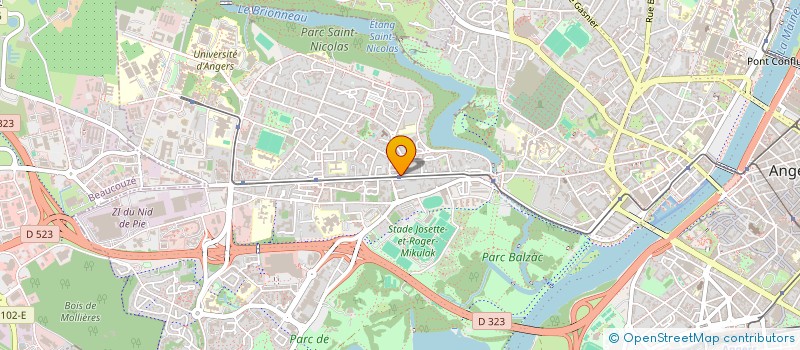 localisation de l'entreprise MONSIEUR BAFODE DIABY  ANGERS