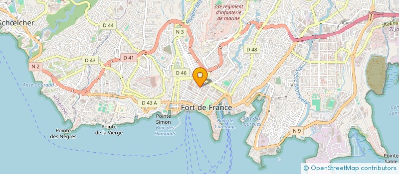 localisation de l'entreprise MONSIEUR BAFODE GUIRASSY à FORT DE FRANCE