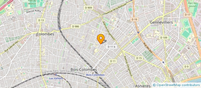 localisation de l'entreprise MONSIEUR BAFWASA KITOKO à BOIS-COLOMBES