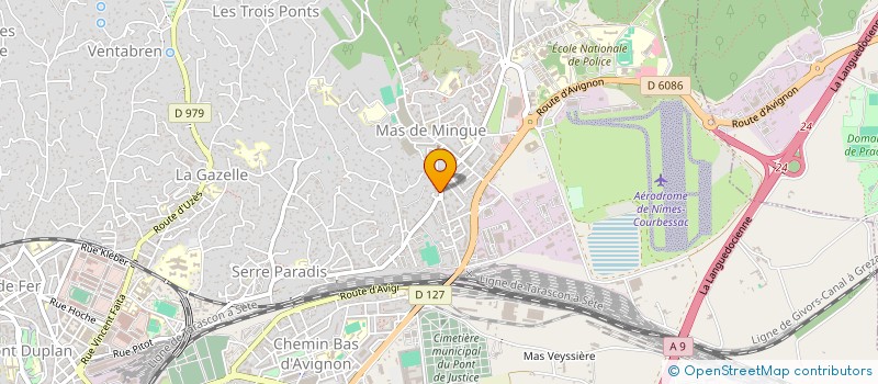 localisation de l'entreprise MONSIEUR BAGDAD RAIS  NIMES