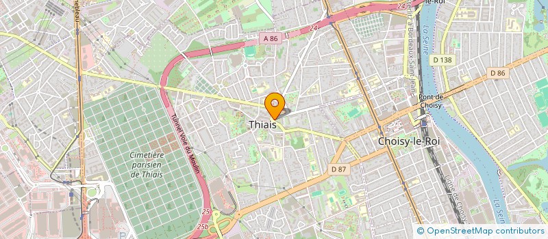 localisation de l'entreprise MONSIEUR BAGHDAD BELDJORD  THIAIS