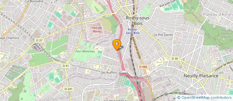 localisation de l'entreprise MONSIEUR BAGNON SIBAI à MONTREUIL