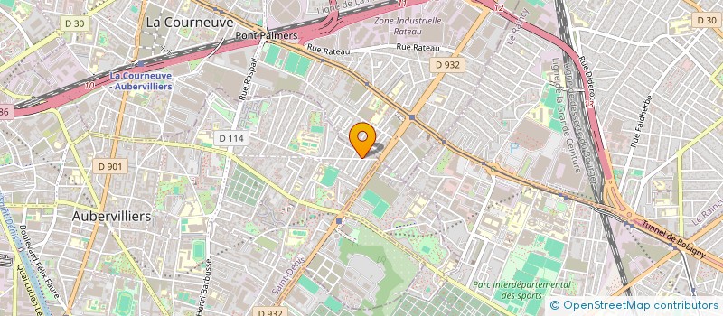 localisation de l'entreprise MONSIEUR BAHDUR SHIEKH  AUBERVILLIERS