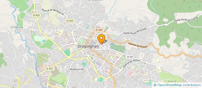 localisation de l'entreprise MONSIEUR BAHIDIR LECLERCQ  DRAGUIGNAN