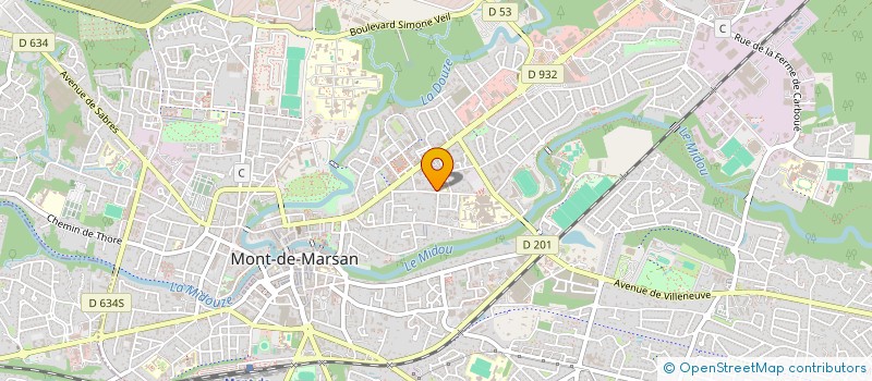 localisation de l'entreprise MONSIEUR BAHJAT MOUSSI  MONT-DE-MARSAN