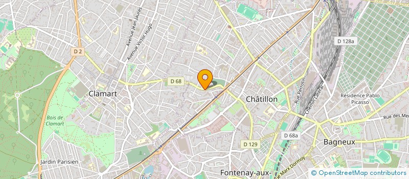 localisation de l'entreprise MONSIEUR BAHMAN BOROJANI à CHATILLON