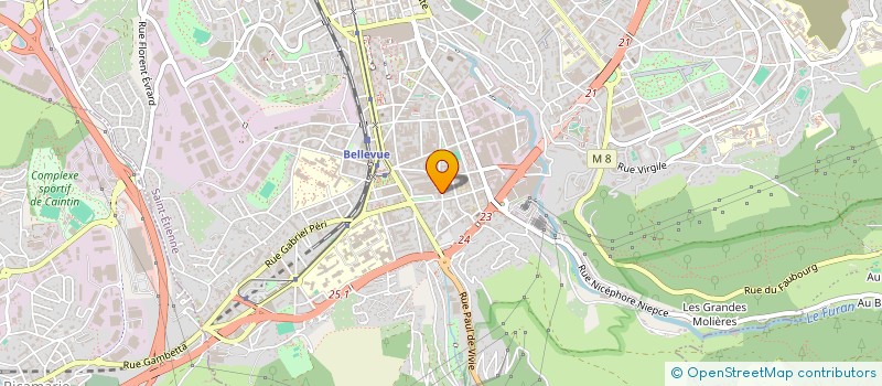 localisation de l'entreprise MONSIEUR BAHRIM BAJRA  SAINT-ETIENNE