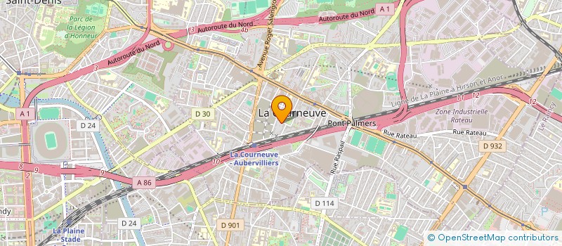 localisation de l'entreprise MONSIEUR BAIFAN PANG à LA COURNEUVE