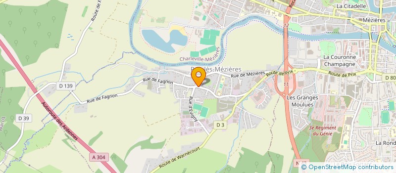 localisation de l'entreprise MONSIEUR BAIRAMO SABANI  CHARLEVILLE-MEZIERES