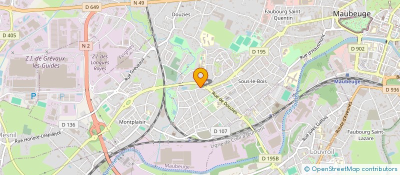 localisation de l'entreprise MONSIEUR BAJRAM HAZIRI  MAUBEUGE