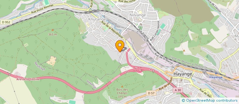 localisation de l'entreprise MONSIEUR BAJRAM KRASNICI  KNUTANGE