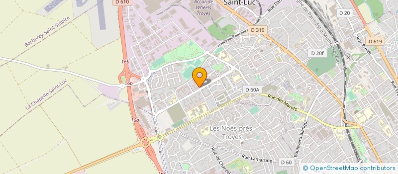 localisation de l'entreprise MONSIEUR BAJRAM MEHMETI  LA CHAPELLE-SAINT-LUC