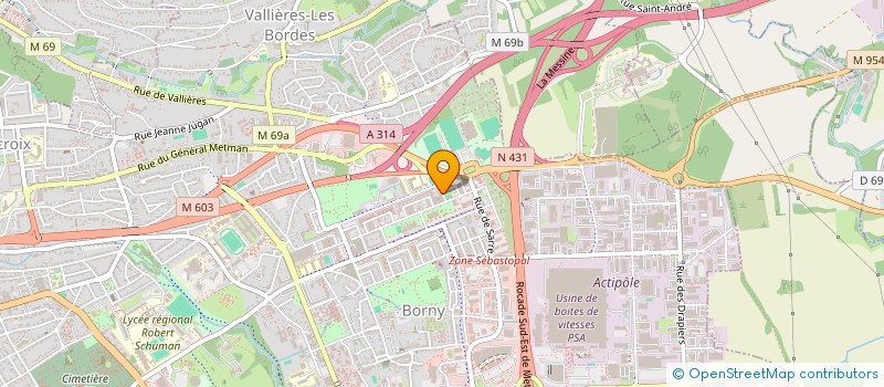 localisation de l'entreprise MONSIEUR BAJRAM MEHOVIC  METZ