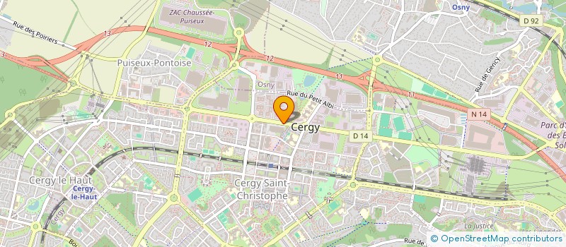 localisation de l'entreprise MONSIEUR BAKA DANSOKHO  CERGY