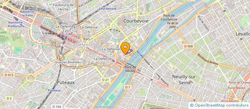 localisation de l'entreprise MONSIEUR BAKAJIKA KALALA à COURBEVOIE