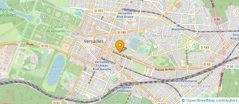 localisation de l'entreprise MONSIEUR BAKARI MENTOURI à VERSAILLES