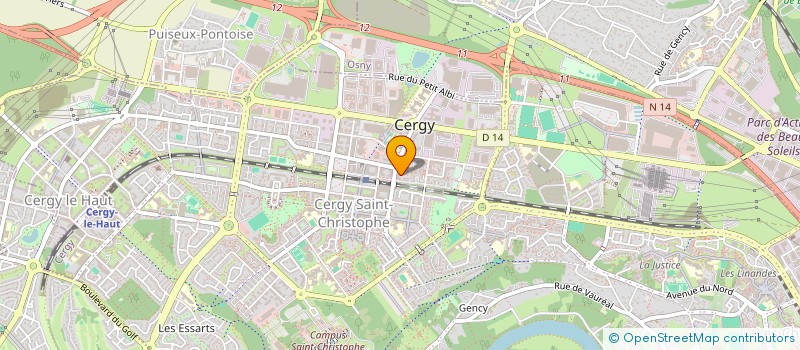 localisation de l'entreprise MONSIEUR BAKARI NIAKATE  CERGY