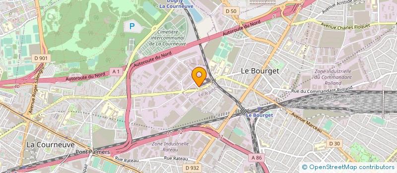 localisation de l'entreprise MONSIEUR BAKARY CAMARA à LA COURNEUVE