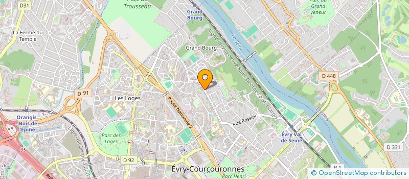 localisation de l'entreprise MONSIEUR BAKARY CAMARA  EVRY-COURCOURONNES