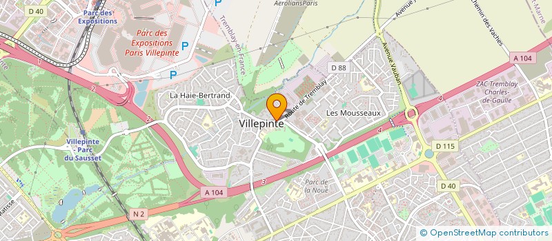 localisation de l'entreprise MONSIEUR BAKARY DIAKHITE à VILLEPINTE