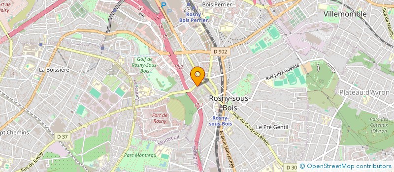 localisation de l'entreprise MONSIEUR BAKARY DOUCOURE à ROSNY SOUS BOIS
