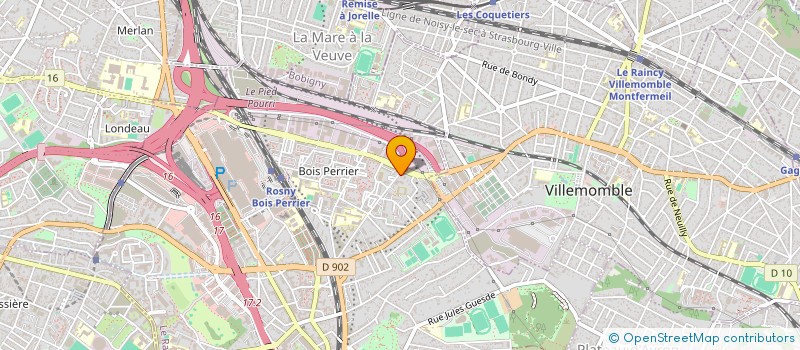 localisation de l'entreprise MONSIEUR BAKARY GASSAMA à ROSNY-SOUS-BOIS