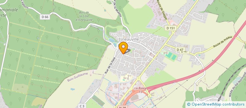 localisation de l'entreprise MONSIEUR BAKARY KAMARA  ISNEAUVILLE